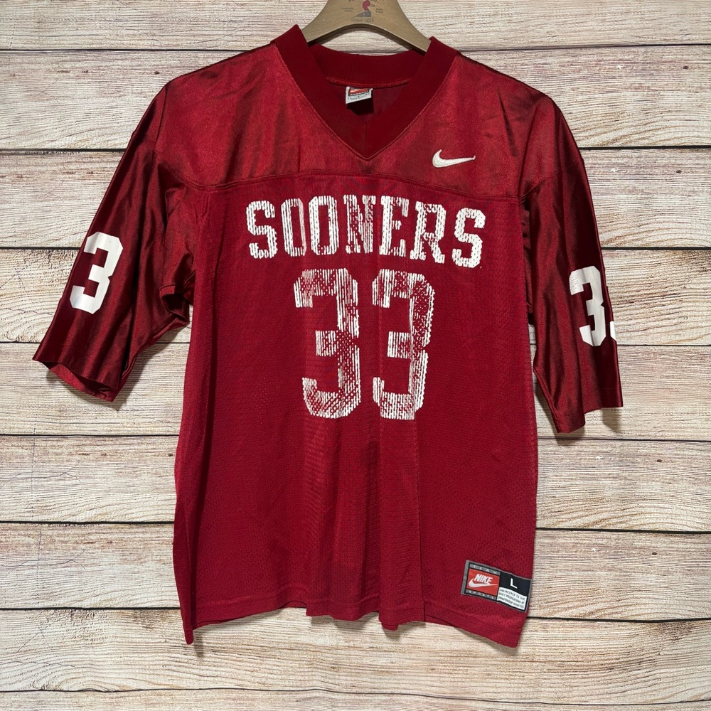 Oklahoma Sooners Football Jersey Vintage 90’s‎ Nike Mens L Rare USA #33